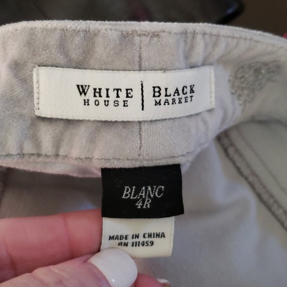 WHBM BRUSHED VELVET PANTS WORN ONCE - Picture 6 of 7